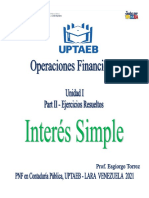 Unidad I - Interes Simple - Guia de Ejercicios