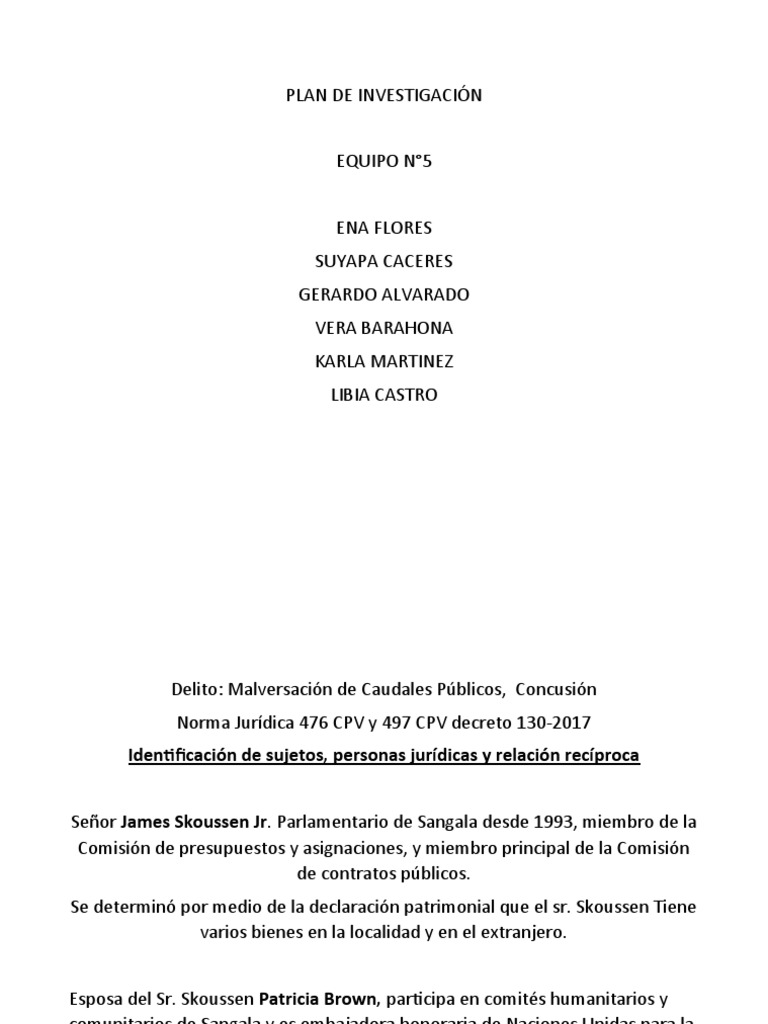 Investigación sobre Malversación en Sangala | PDF | Bancos | Crímenes