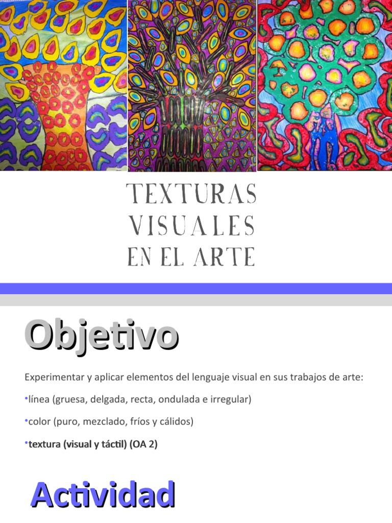 Texturas Visuales en Artes Secundaria | PDF