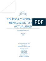 Política y Moral Nicolás Maquiavelo