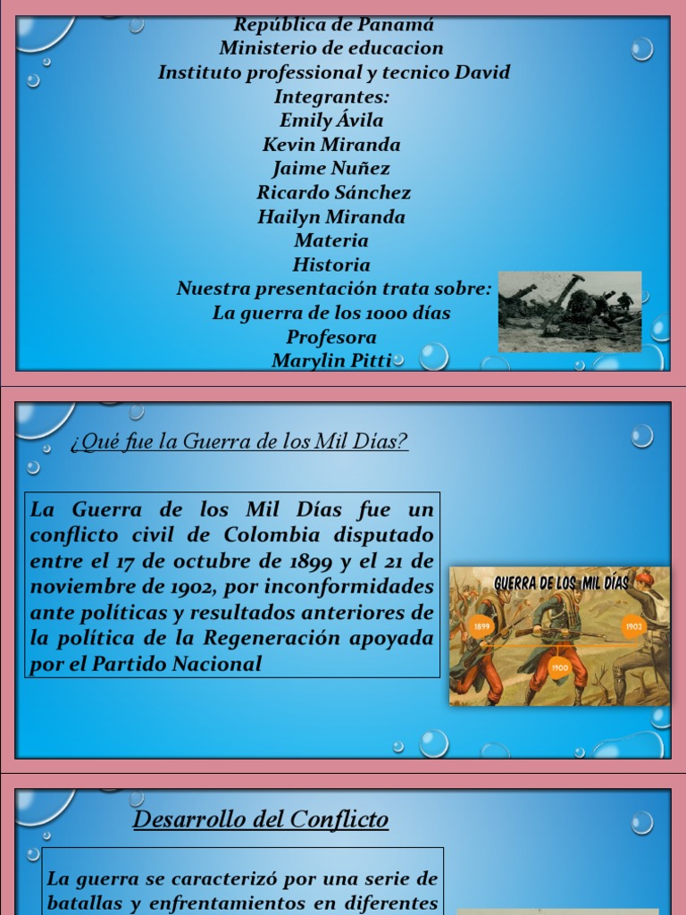 Historia la guerra de los 1000 dias pdf colombia pol tica de colombia