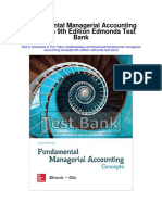 Fundamental Managerial Accounting Concepts 9th Edition Edmonds Test Bank