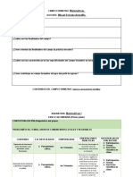 Preguntas y Contenidos Del Campo Formativo Matematicas