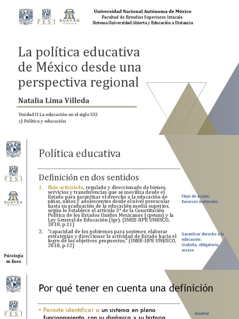 Política Educativa en México | PDF | Educación de la primera infancia ...