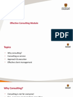 Session 2 - Effective Consulting