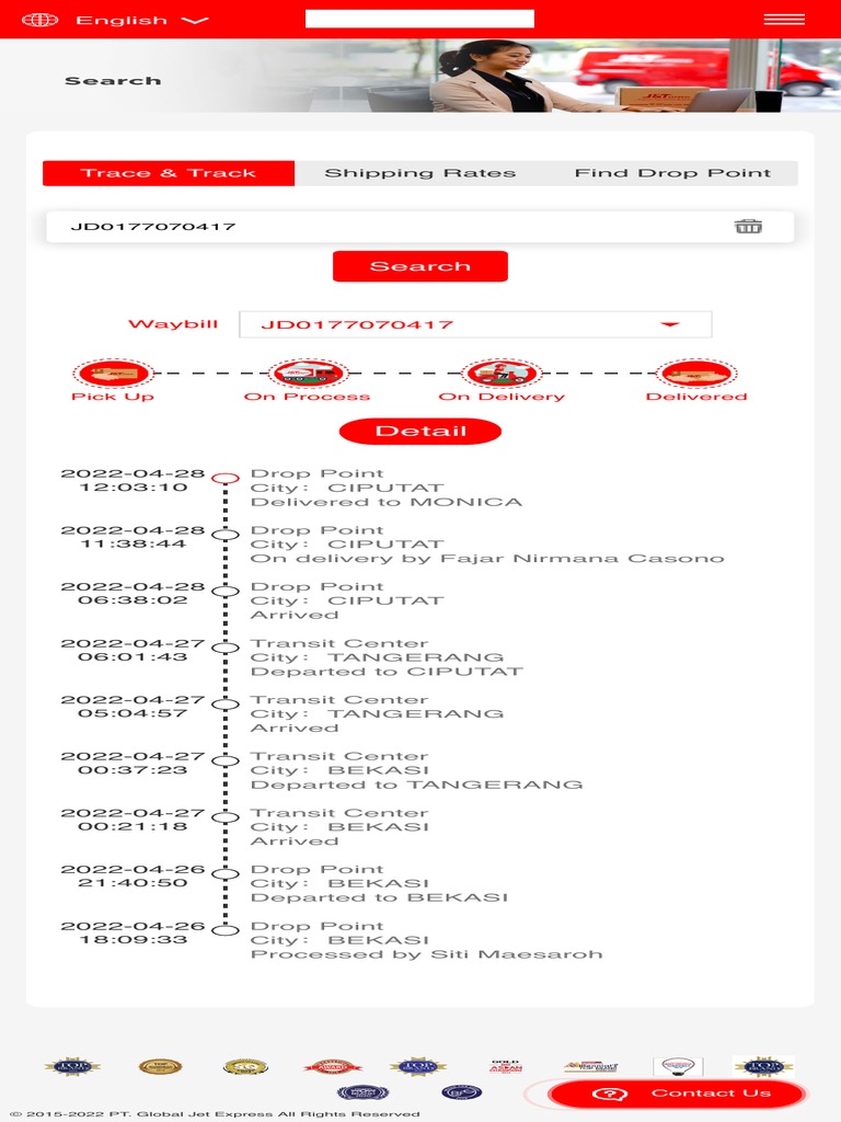 Trace Track J T Express Indonesia Pdf