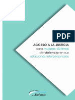27 - Acceso A La Justicia para Mujeres Víctimas de Violencia en Sus Relaciones Interpersonales - Obra Colectiva - (PDF)