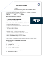 EXAMEN DIAGNOSTICO QUIMICA 3 Secundaria Olinka