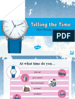 Roi2 M 340 Telling The Time in Fiveminute Intervals Powerpoint - Ver - 4