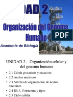 Unidad 2 Organización Cel y Del Genoma Humano