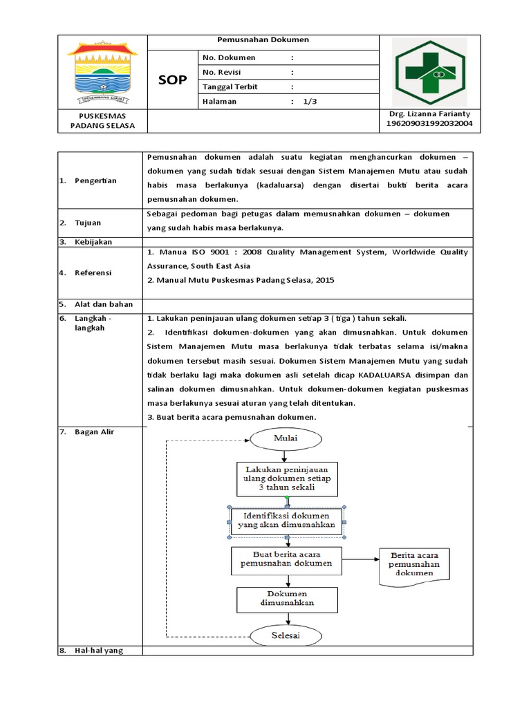 10 Pemusnahan Dokumen | PDF