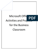 Brennan Microsoft Office Activities and Projects