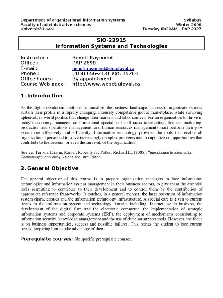What Is Introduction To Information Technology
