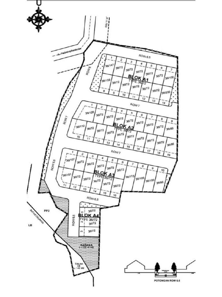 Contoh Siteplan Perumahan | PDF
