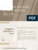 Konsep Dasar Etika Bisnis Islam: Dimas Fezari Putra, S. E. I. M. E., C. Me