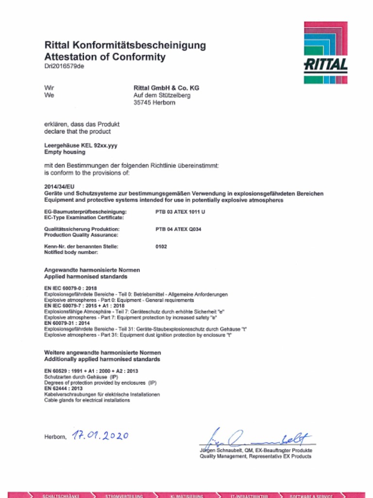 Manufacturer S Declaration de en PDF