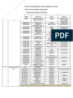 Jadwal Kegiatan Penerimaan Tamu Ambalan