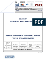 MS For The PABGM Installation and Termination