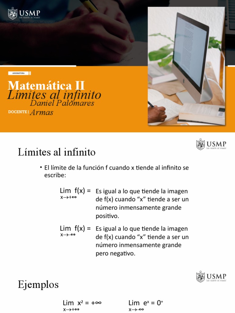 Límites al Infinito: Ejemplos y Propiedades | PDF | Matemáticas ...