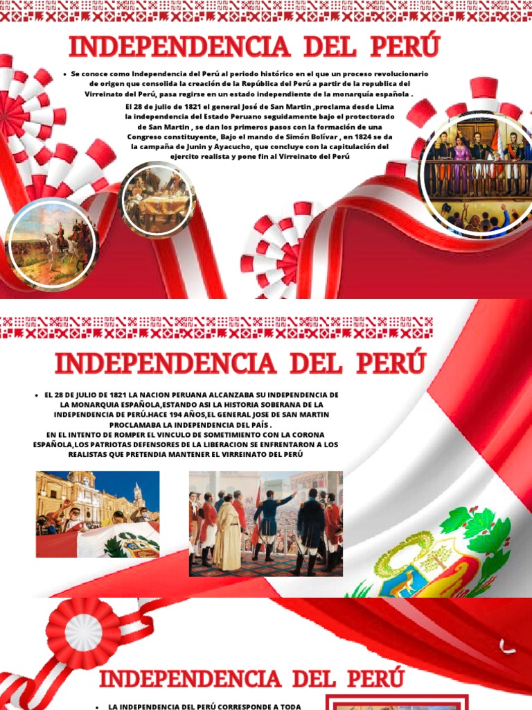 Proclamación de la Independencia del Perú | PDF