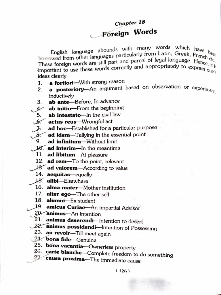 Latin Terms BALLB PDF Common Law Justice