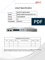 1u d1x8 Rackmount Optical Switch Data Sheet 580103