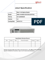 2u 1x64 Rackmount Optical Switch Data Sheet 580201