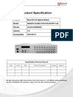 2u d1x32 Rackmount Optical Switch Data Sheet 580202