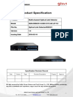 Multi Channel Optical Link Selector Data Sheet 580501