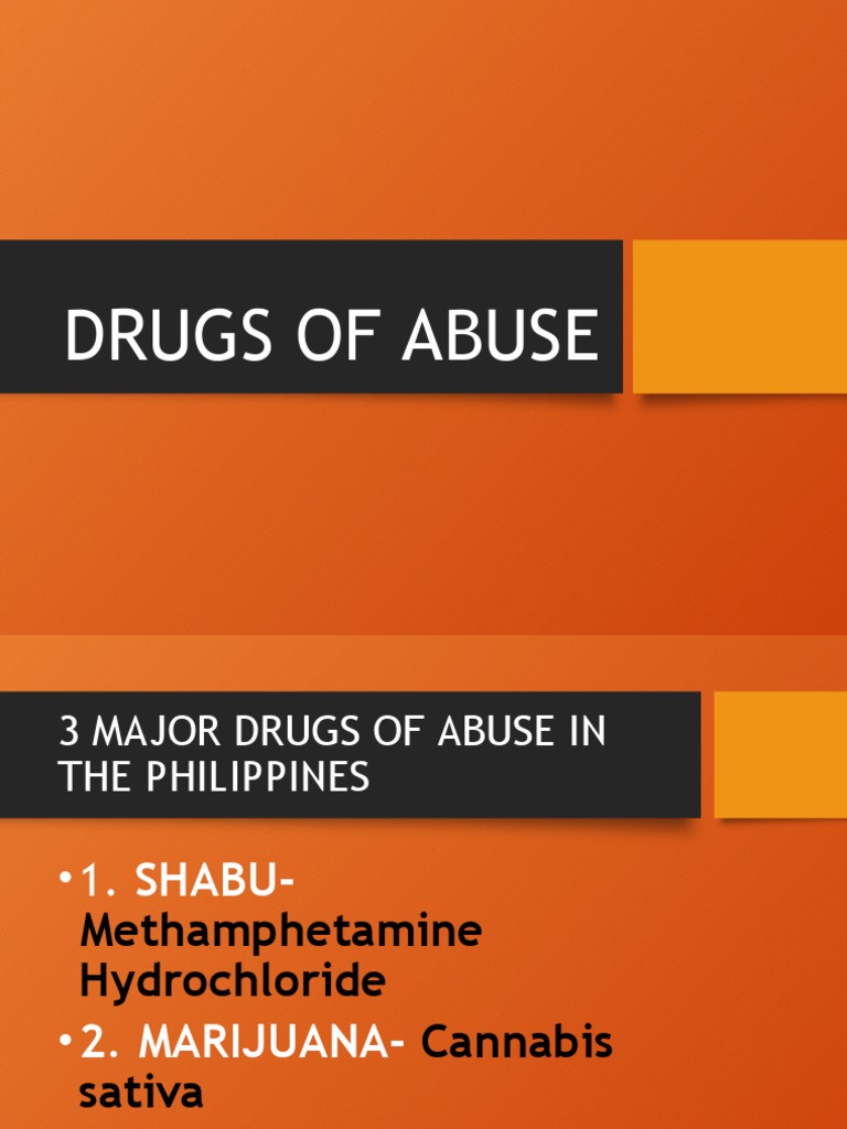 Drugs of Abuse PDF