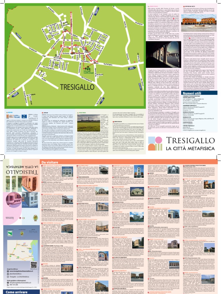 Cartina Ufficiale Tresigallo La Città Metafisica | PDF