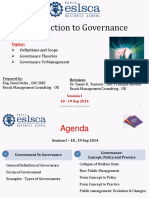 Session 1 - Principles of Governance - Introduction To Corporate Governance - 18 Sep 014