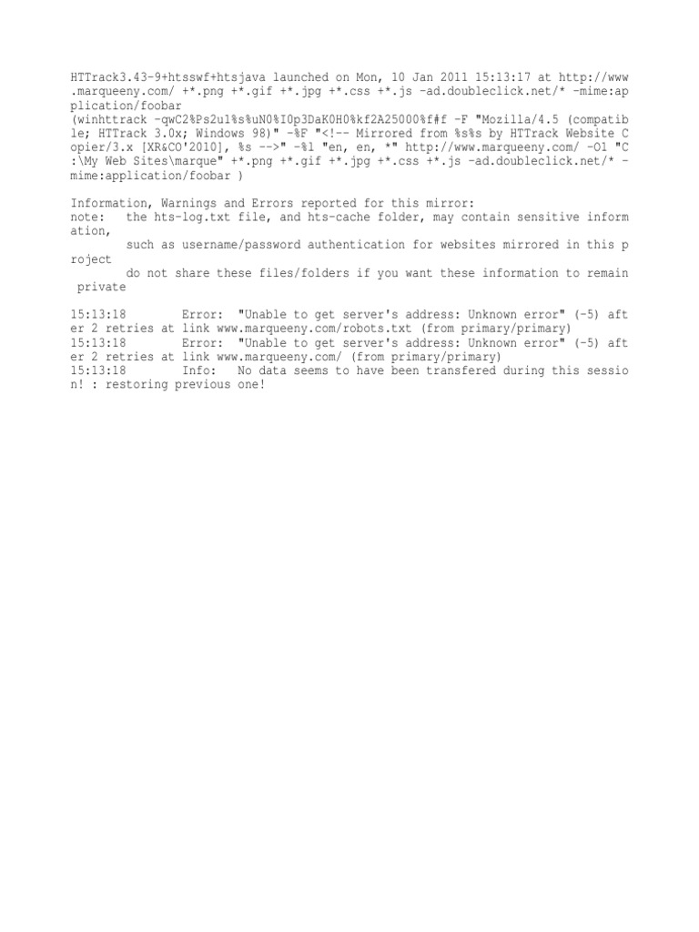 HTTrack Error Log for Marqueeny Site | PDF | Games & Activities