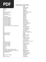 Funlab Song Catalogue January 2021 | PDF | Adele | Songs