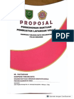 Proposal Permohonan Bantuan Pembuatan Lapangan Volly Tanjung Batu