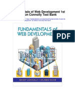Fundamentals of Web Development 1st Edition Connolly Test Bank