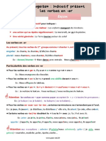 Pecm2 Lecon Indicatif Present Les Verbes en Er 5eme Primaire PDF