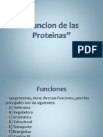 Funcion de Las Proteinas