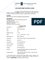 Technical Data Sheet Cement Plaster DG - Wp255L: Description