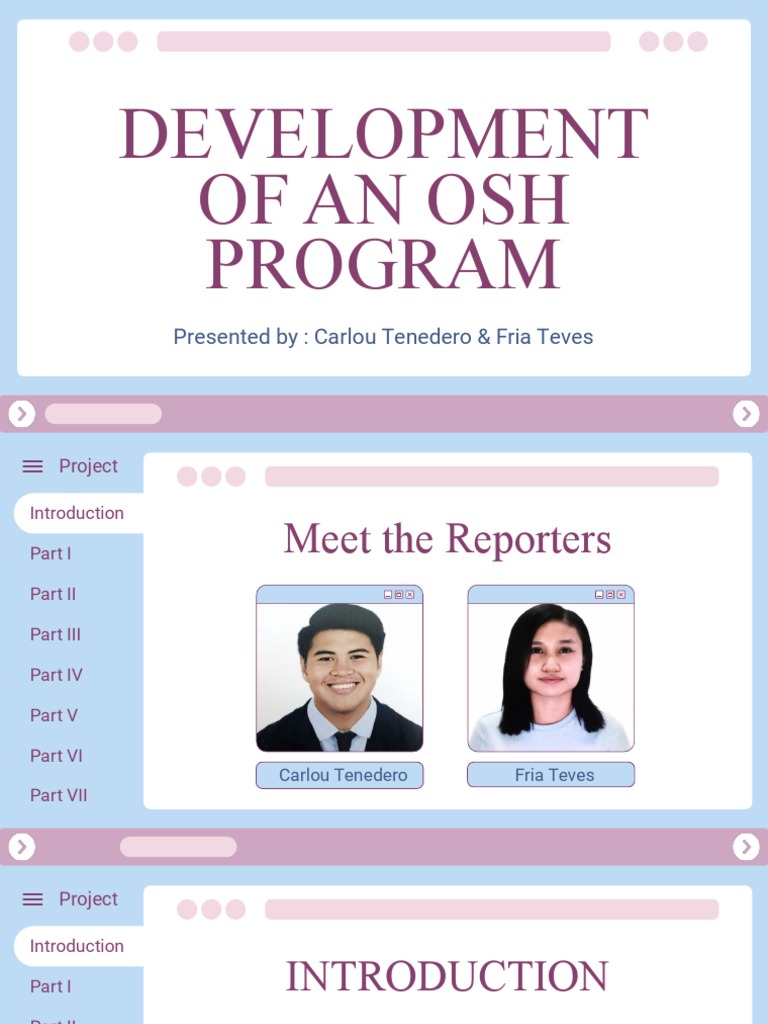 OSH Program Development Guide | PDF | Occupational Safety And Health ...