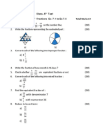 Class-6 Test of Ex-7.1 To 7.3