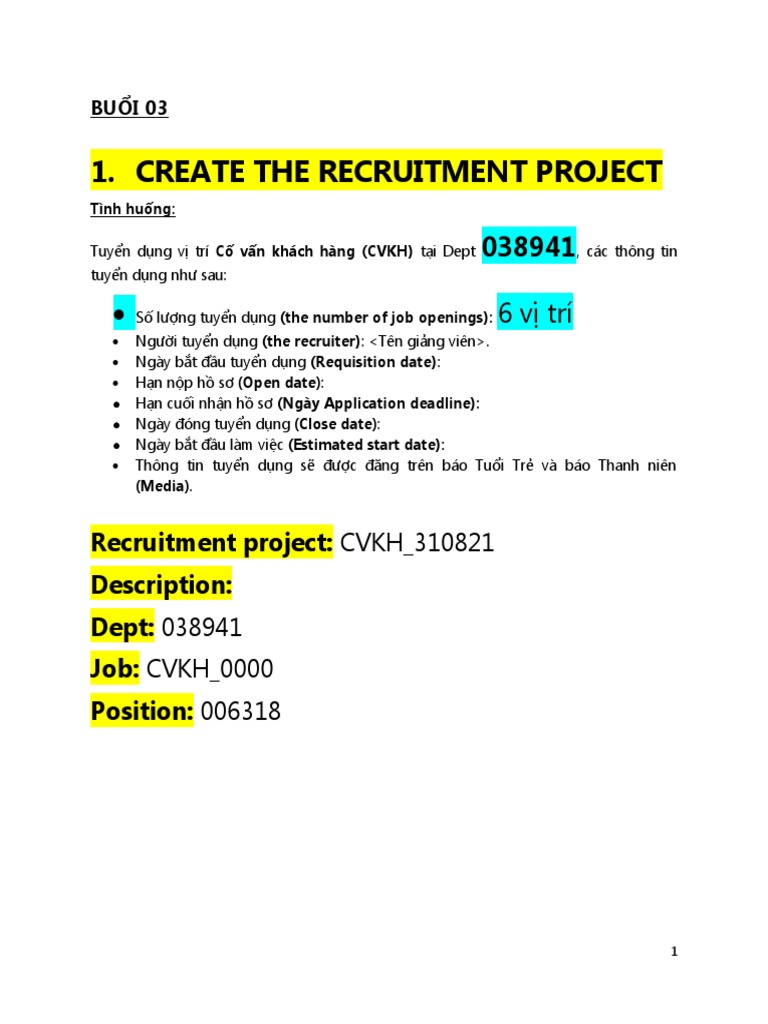 HRM 3 - Recruitment Project | PDF | Employment | Computing