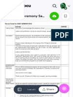 Masters of Ceremony Sample Script - Emcee Script For INSET SEMINAR 2019 Activity EMCEE Call To Order - StuDocu