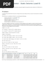 Seismic Load Calculation as per IS 1893 | PDF | Applied And ...