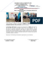 Informe de La Prevención de Violencia Sexual en Las Aulas - 7mo