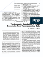 The Computer Calculation of Phase Boundaries From Thermochemical Dat