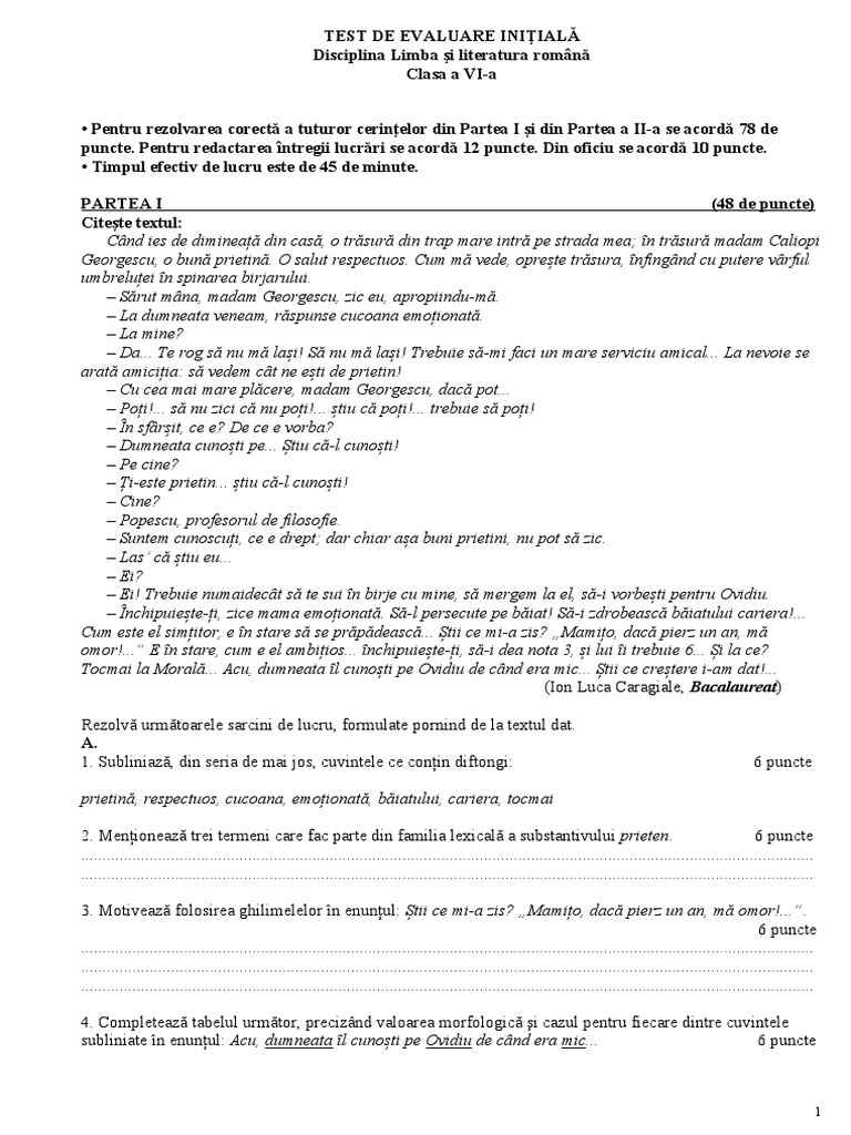 Test Initial Cl. 6 | PDF