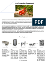 Tomato Processing Equipment - Phase 1