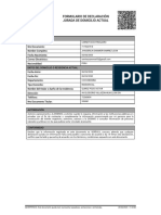 Formulario de Declaración Jurada de Domicilio Actual