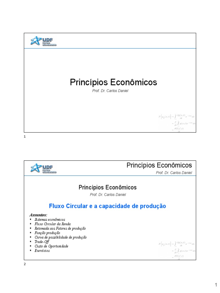 Aula 2 fluxo circular e cpp pdf economia renda